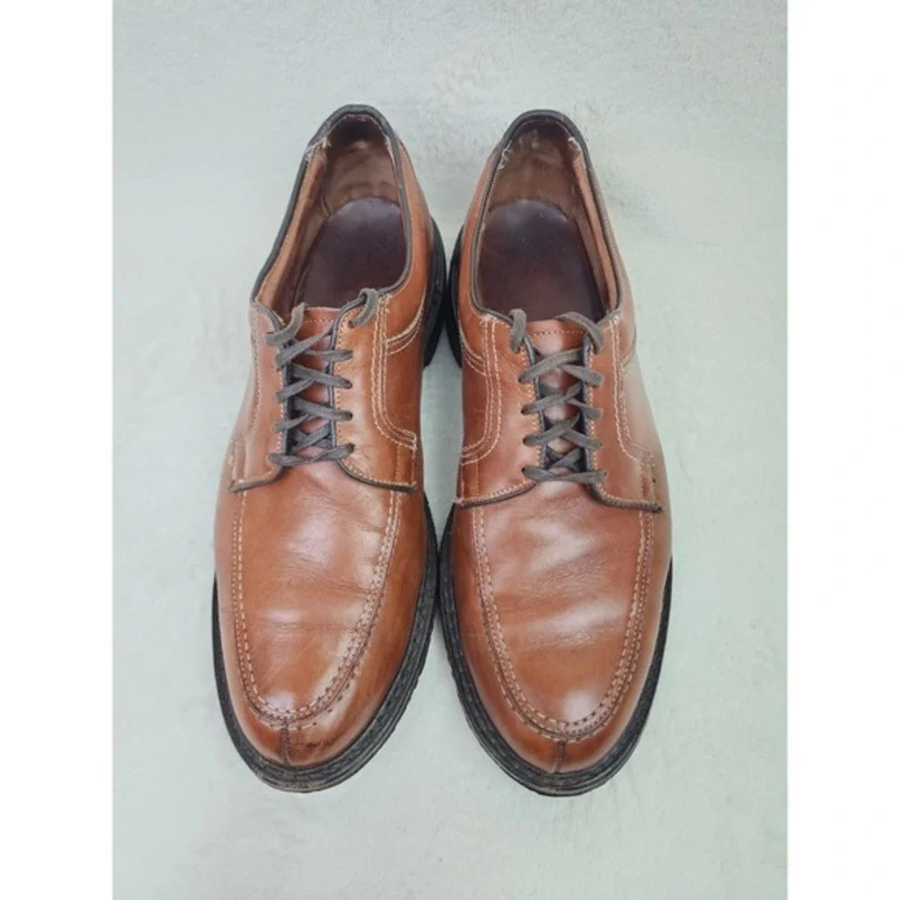 Allen Edmonds LaSalle 4398 Brown Leather‎ Split Toe Oxford Dress Shoes 12